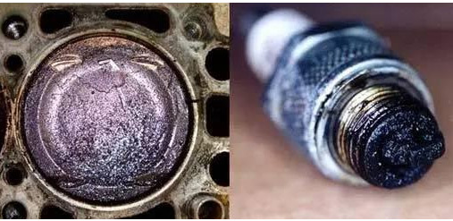 To inspect the piston and spark plug carbon