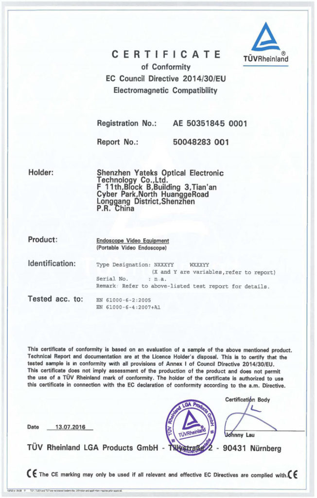 N-series-industrial-borescope-CE-certificate
