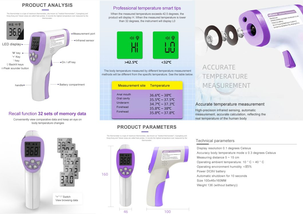 Forehead thermometer accuracy: Explanation and comparison