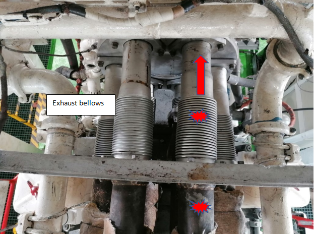 Broken valve pieces ends up in the turbine wheel and damaged the fins