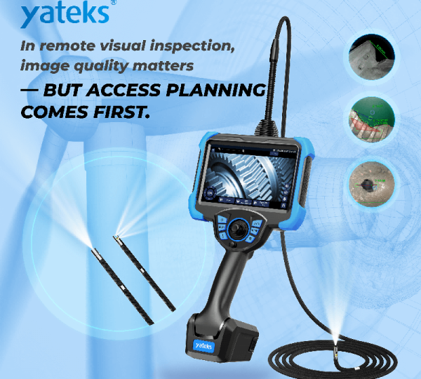 Realta 3D measurement borescope scanning aircraft turbine blades