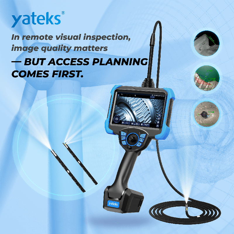 Realta 3D measurement borescope scanning aircraft turbine blades