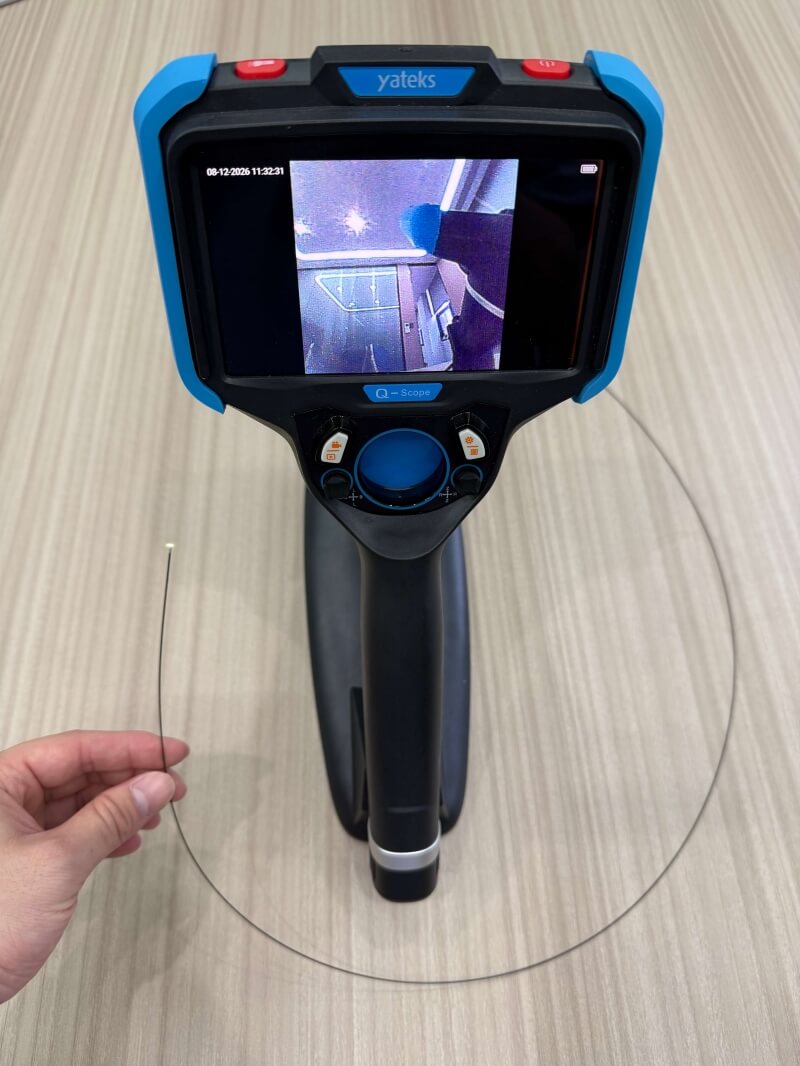 ateks Q-Scope 0.75mm ultra slim industrial borescope for micro hole NDT inspection