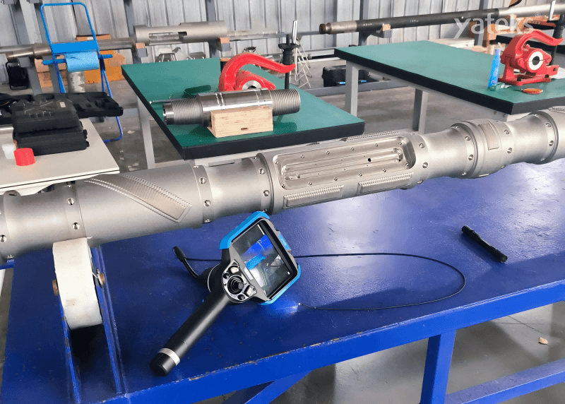 Q Series portable industrial borescope for metal component inspection